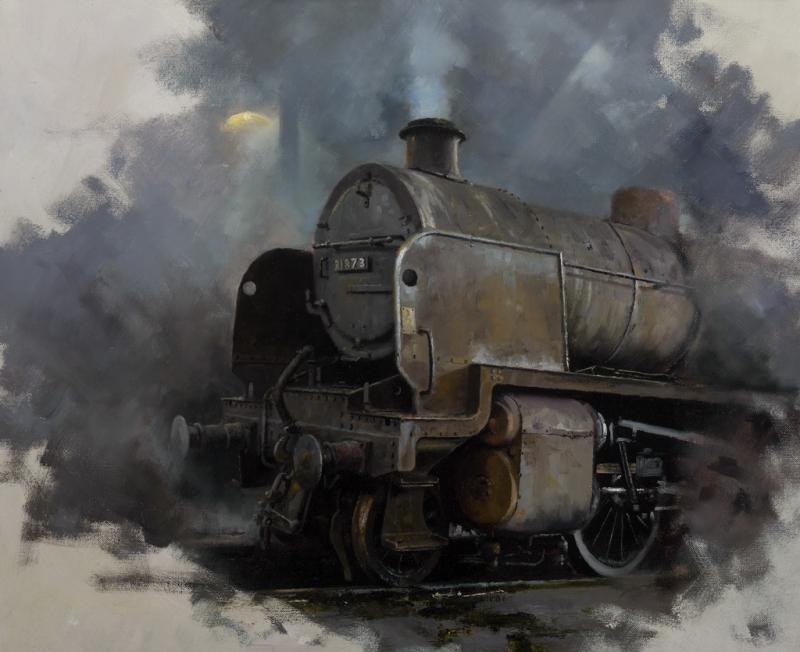 800x652 Water Color Train Paintings - Train Watercolor Paintings