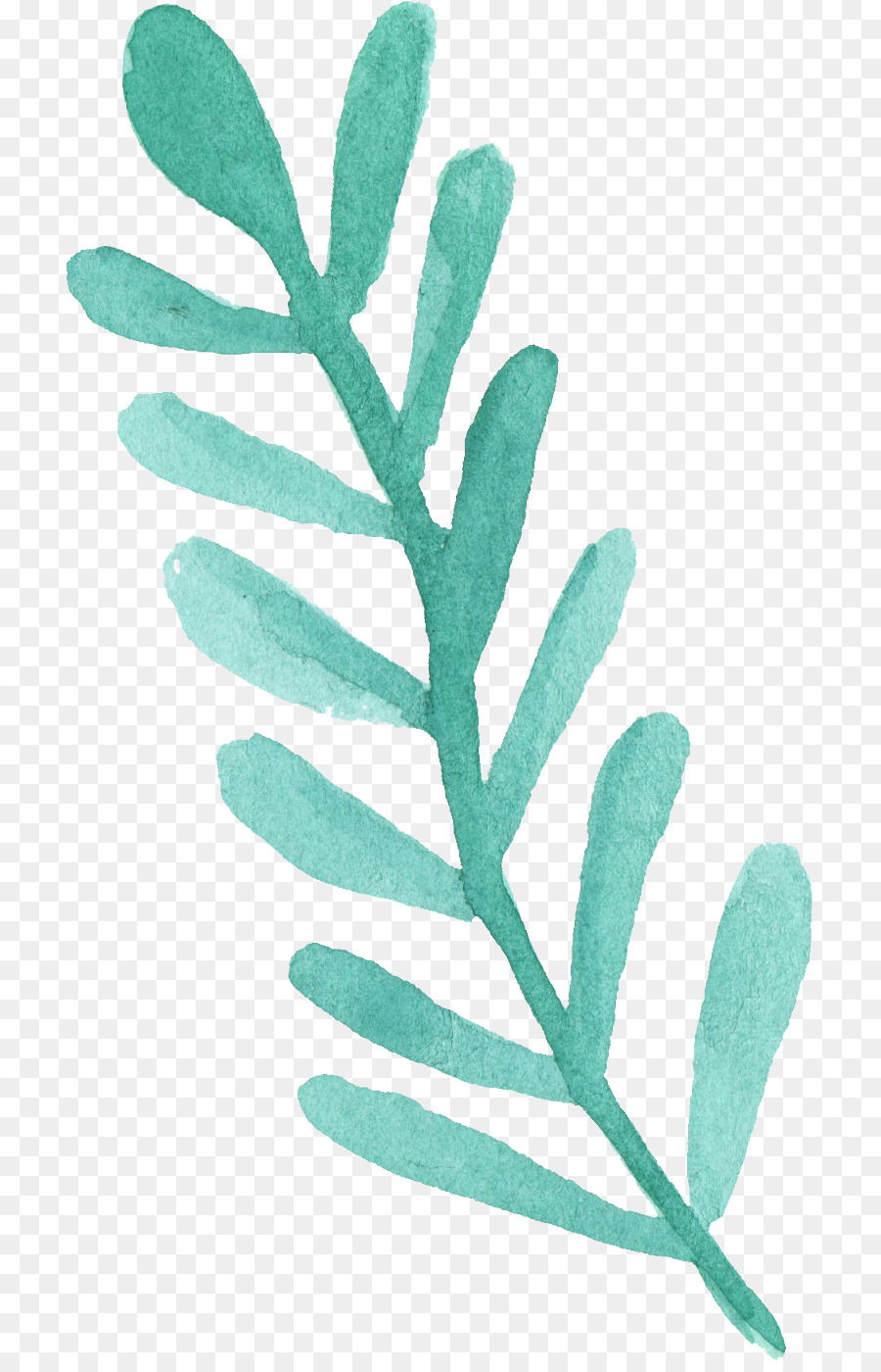 900x1400 Download Transparent Watercolor Leaf Watercolor Painting - Transparent Watercolor