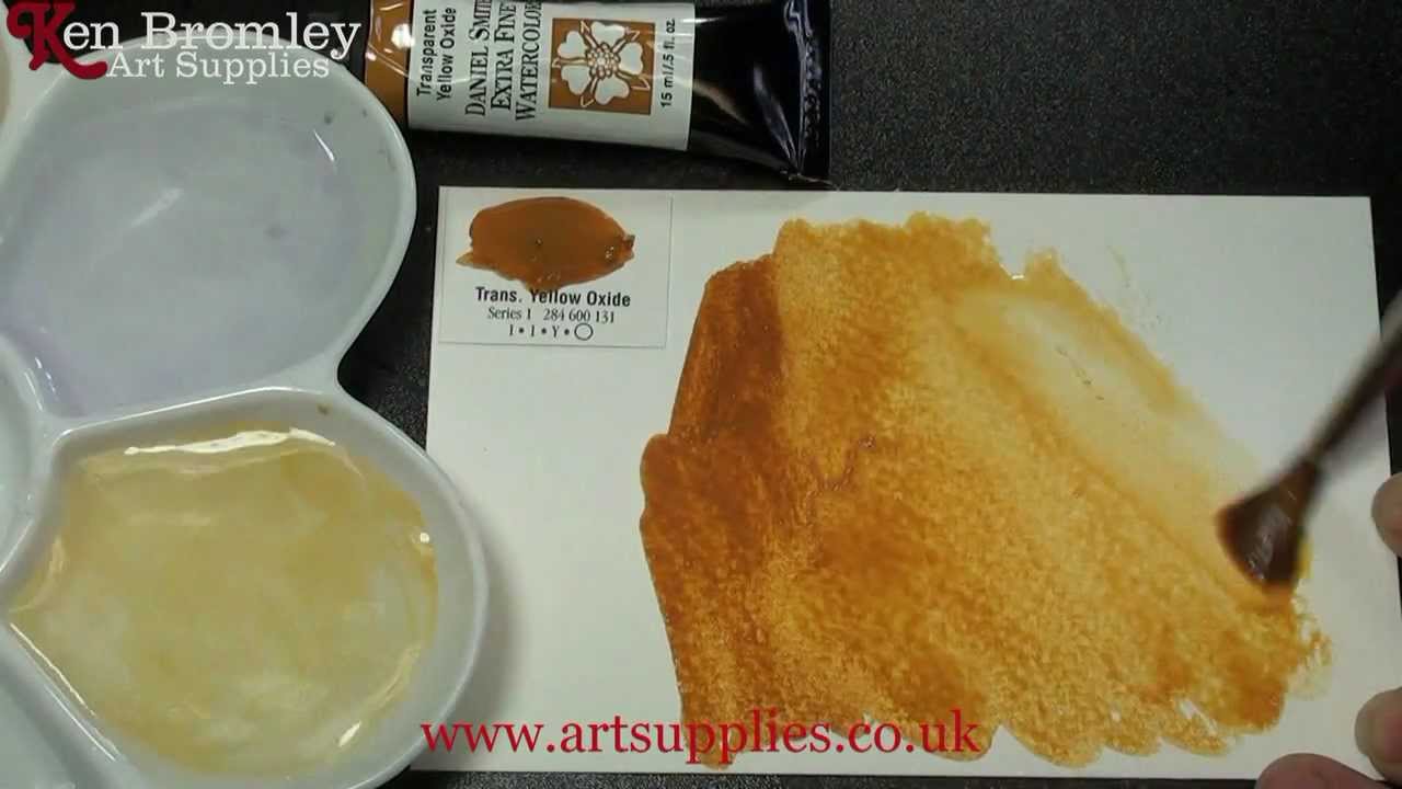 1280x720 Daniel Smith Extra Fine Watercolour Transparent Yellow Oxide 131 - Transparent Yellow Watercolor