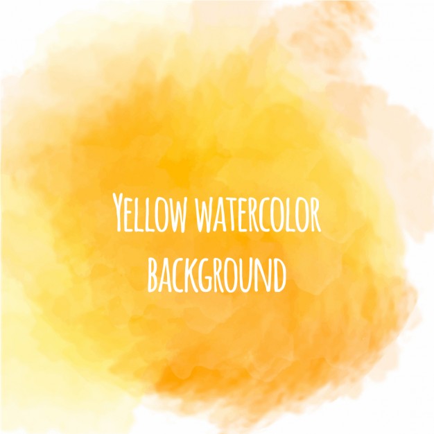 626x626 Nice Yellow Watercolor Background Vector Free Download - Transparent Yellow Watercolor