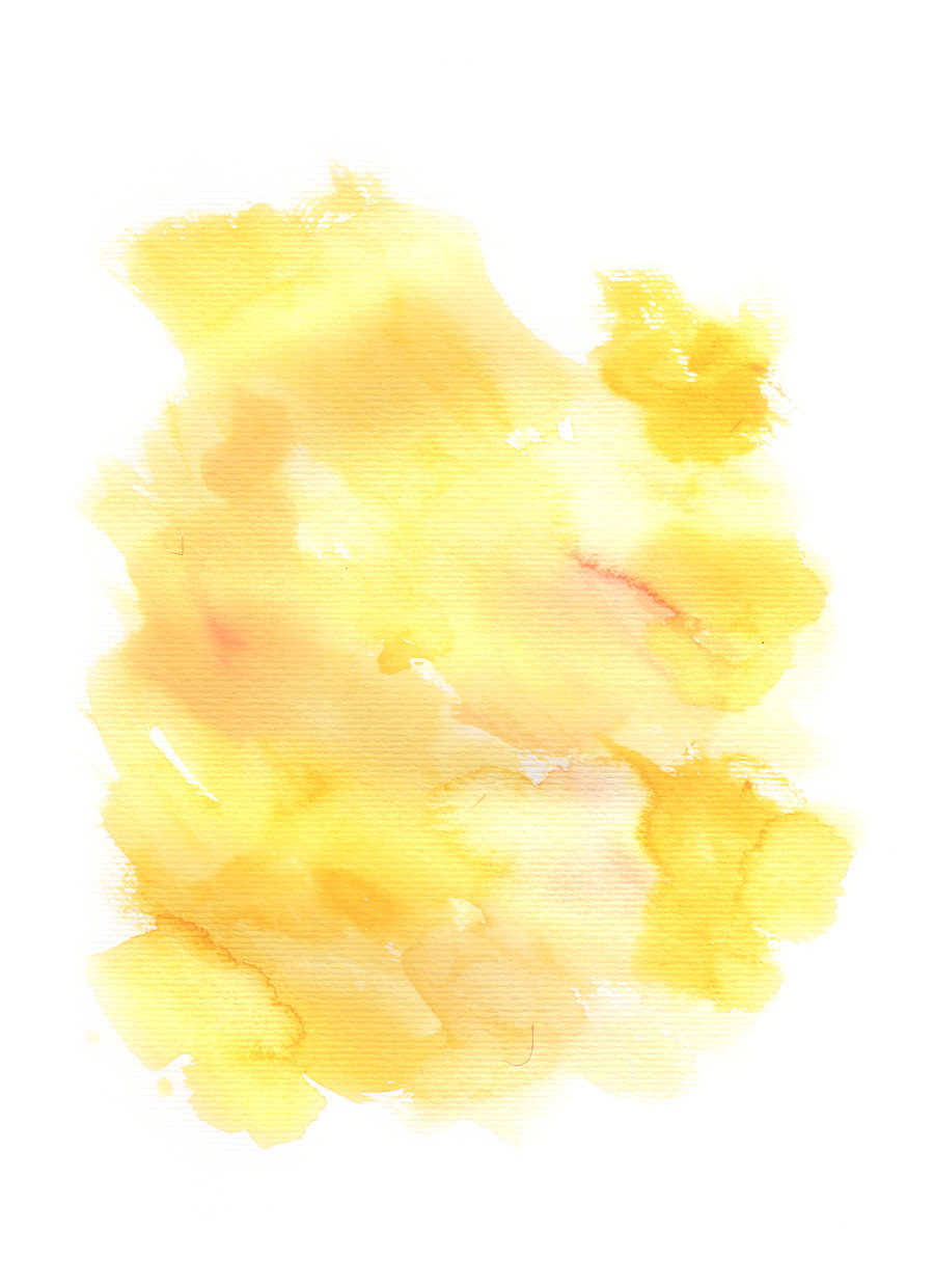900x1241 Watercolor Texture - Transparent Yellow Watercolor