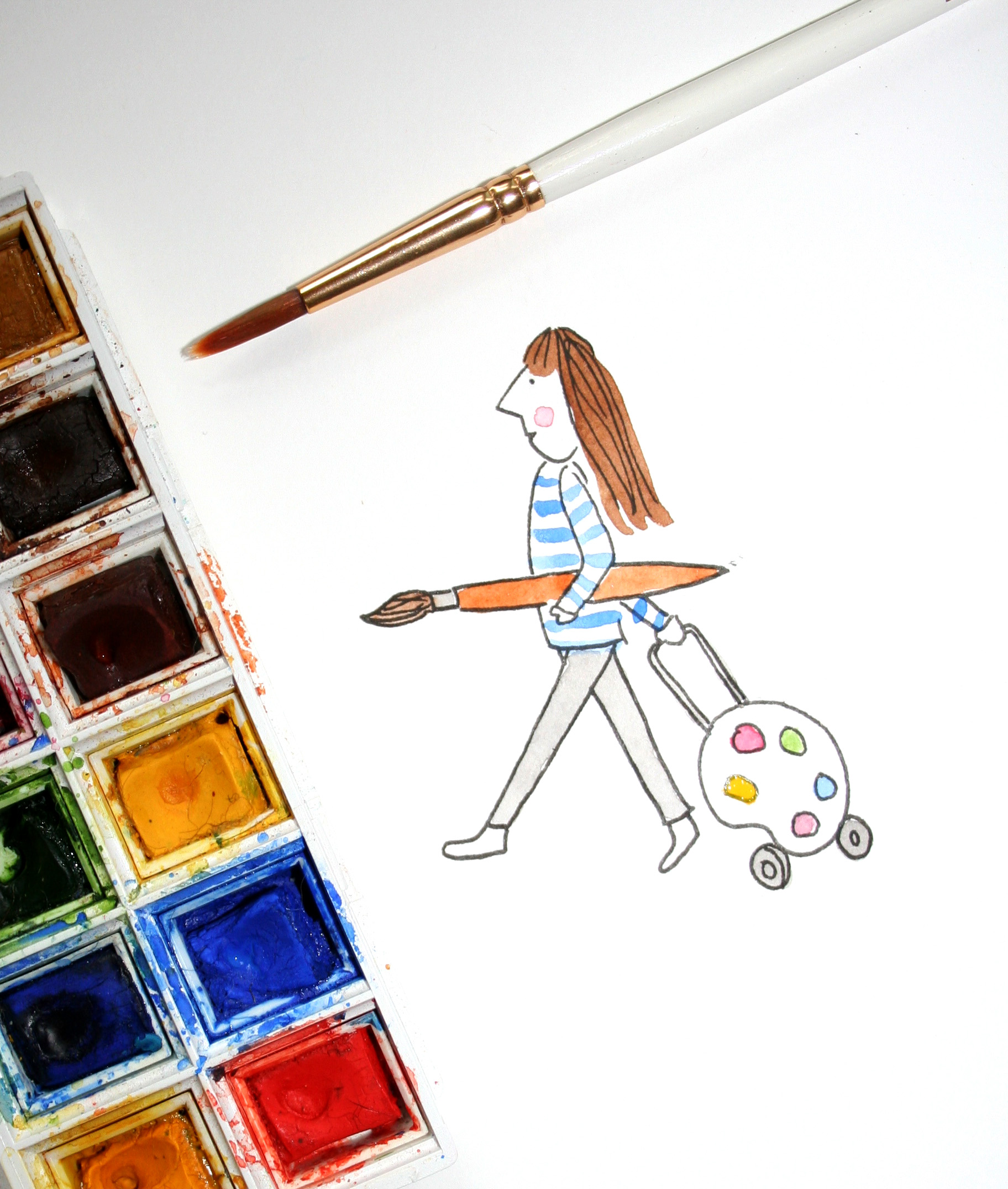 1824x2151 Art On The Road How To Pack A Travel Watercolor Kit - Travel Watercolor