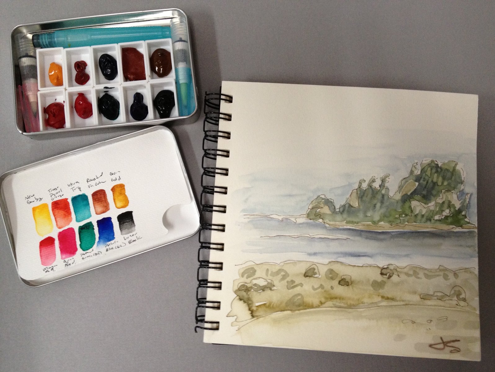 1596x1198 Daniel Smith Watercolor For Camping And Hiking - Travel Watercolor