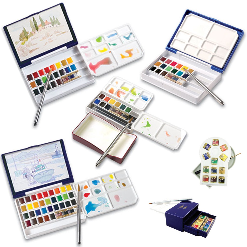 1024x1024 Delightful Holbein Watercolour Paint Boxes - Travel Watercolor Set