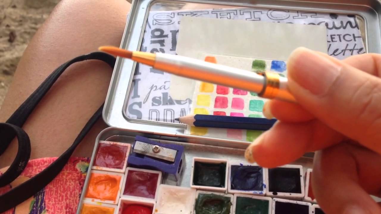 1280x720 Travel Watercolor Kit And Sketchbook - Travel Watercolor Set