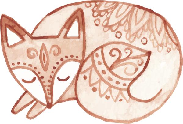 600x405 Sweet Tribal Watercolor Paint Hipster Forest Drawing Art - Tribal Watercolor