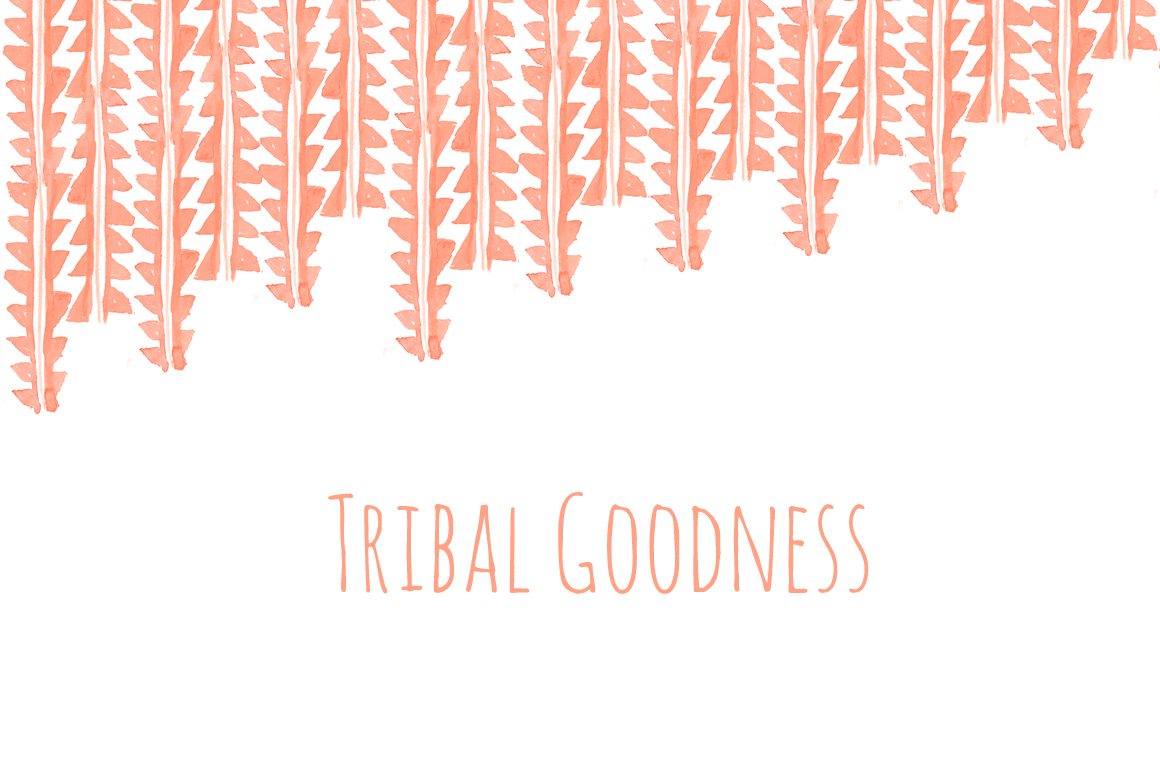 1160x772 Watercolor Tribal Background Papers - Tribal Watercolor