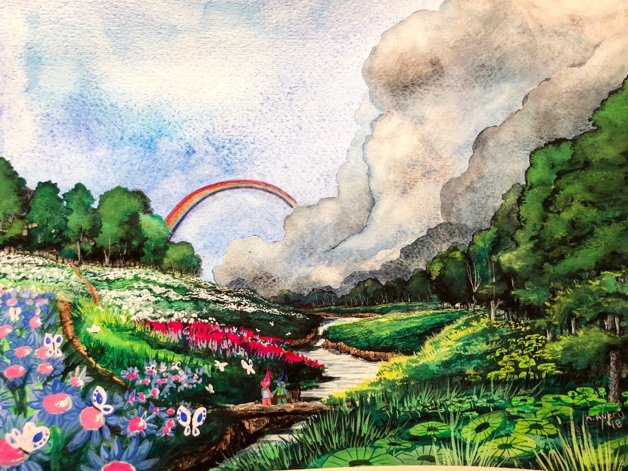 1280x960 Thicket The Werewolf Troll Tagsalegirl Juuuuust A Little - Trolls Watercolor