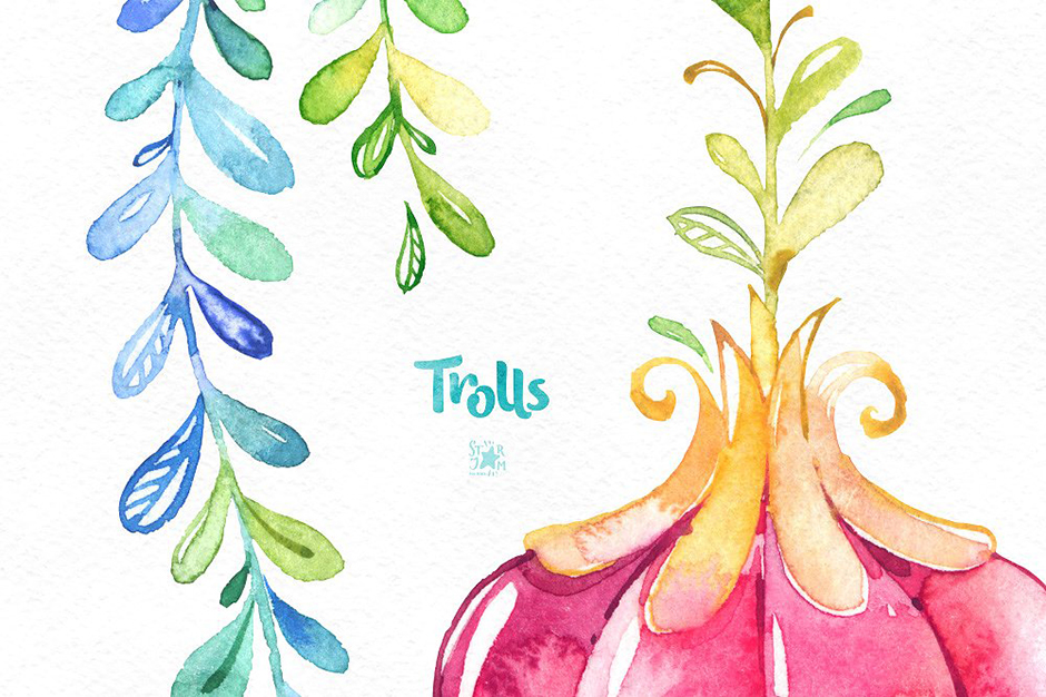 940x626 Add A Magical Touch To Your Work With These Adorable Trolls - Trolls Watercolor