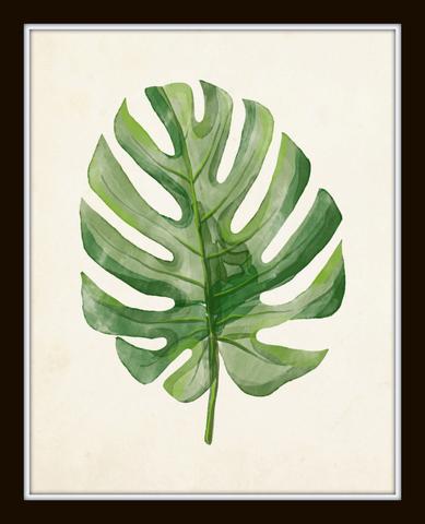 389x480 Watercolor Tropical Leaf Set No. 2 Belle Maison Art - Tropical Leaves Watercolor