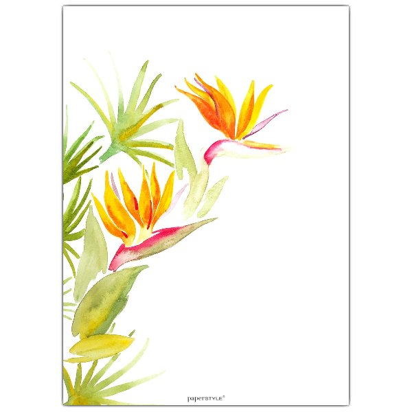 600x600 Tropical Watercolor Floral Retirement Party Invitations Paperstyle - Tropical Watercolor