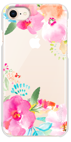 282x560 Pink Sea Tropical Watercolor Flowers Casetify - Tropical Watercolor Flowers