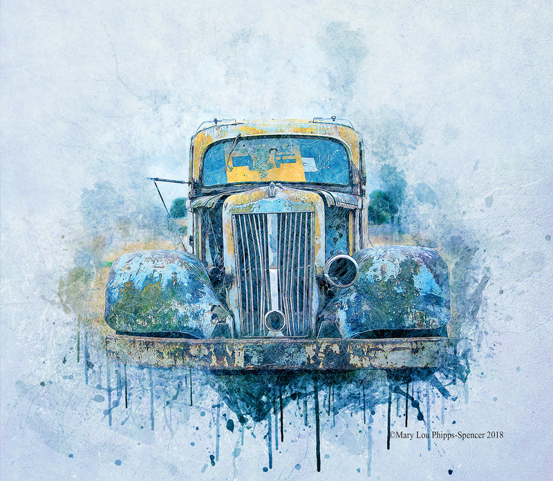 800x697 Hardwork Truck - Truck Watercolor