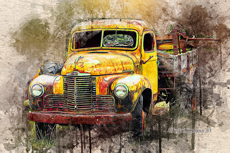 800x534 Hardworking Farm Truck - Truck Watercolor