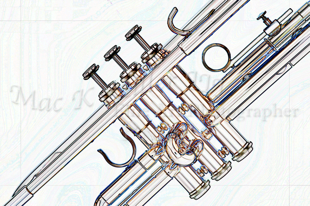 1000x667 Music Art Trumpet Watercolor 2506.11 - Trumpet Watercolor