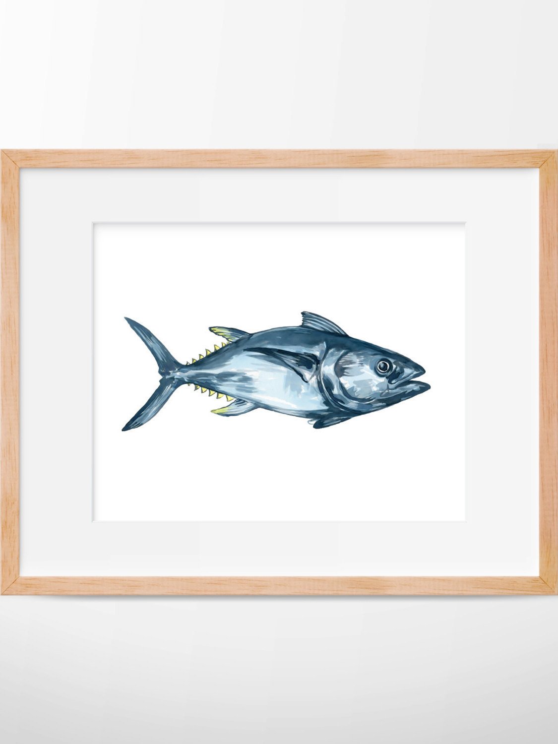 1125x1500 Tuna Fish Print, Tuna Art, Tuna Watercolor, Fish Art, Fishing - Tuna Watercolor