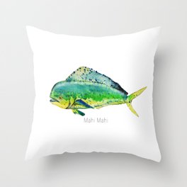 264x264 Watercolor Tuna Throw Pillows Society6 - Tuna Watercolor