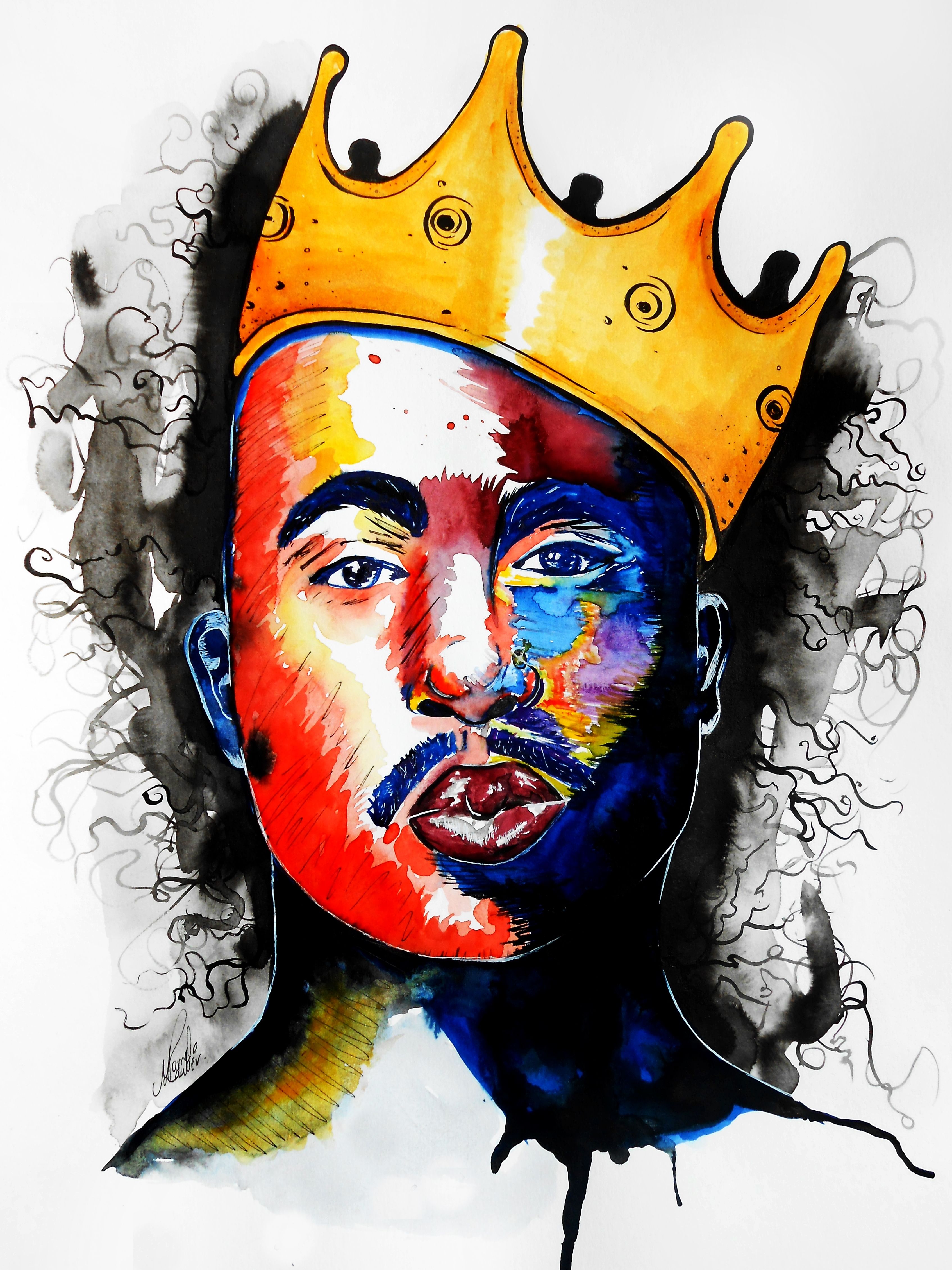 3389x4519 Tupac Arte Marcela Lauber Mlauber Watercolor - Tupac Watercolor