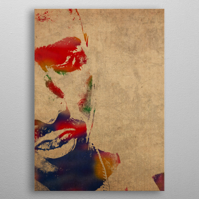 640x640 Tupac Shakur Watercolor Portra... By Kevin Johnson Jr. Displate - Tupac Watercolor