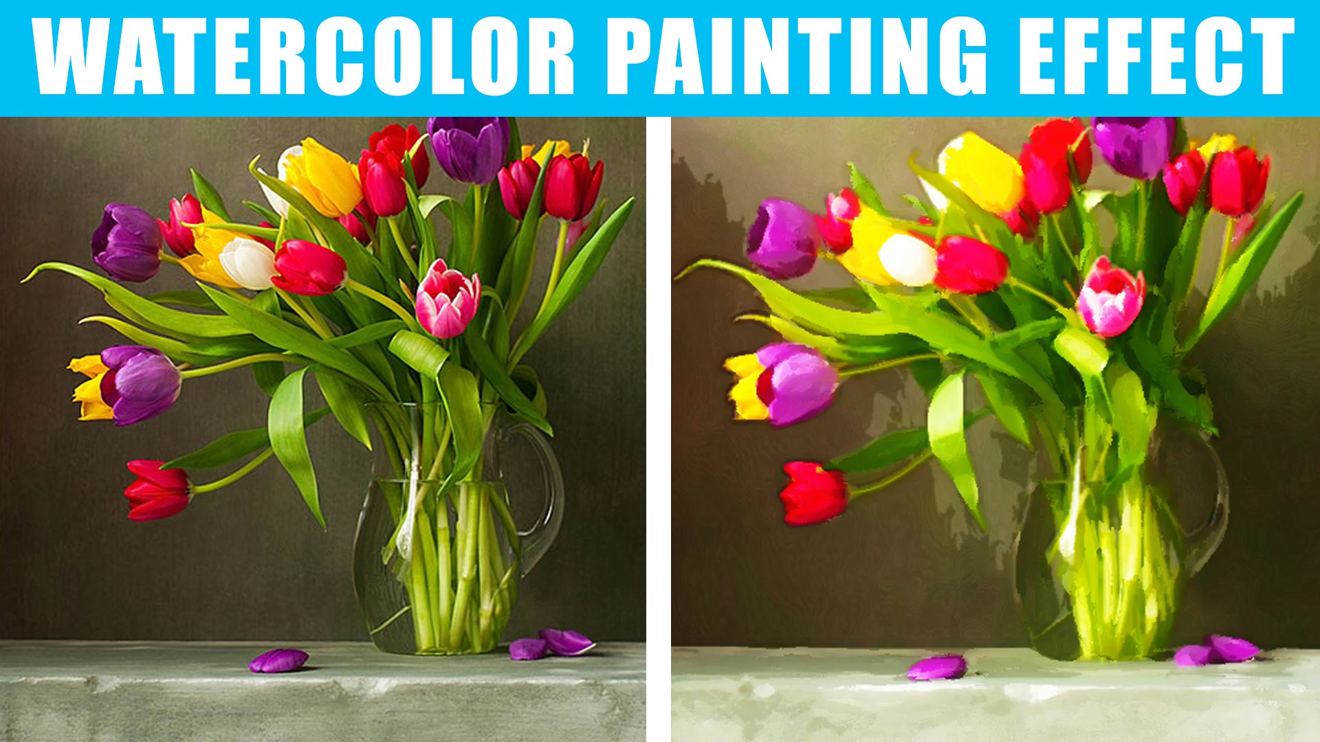 1920x1080 How To Convert Photos To Watercolor Painting In Photoshop Cs6, Cc - Turn Image Into Watercolor