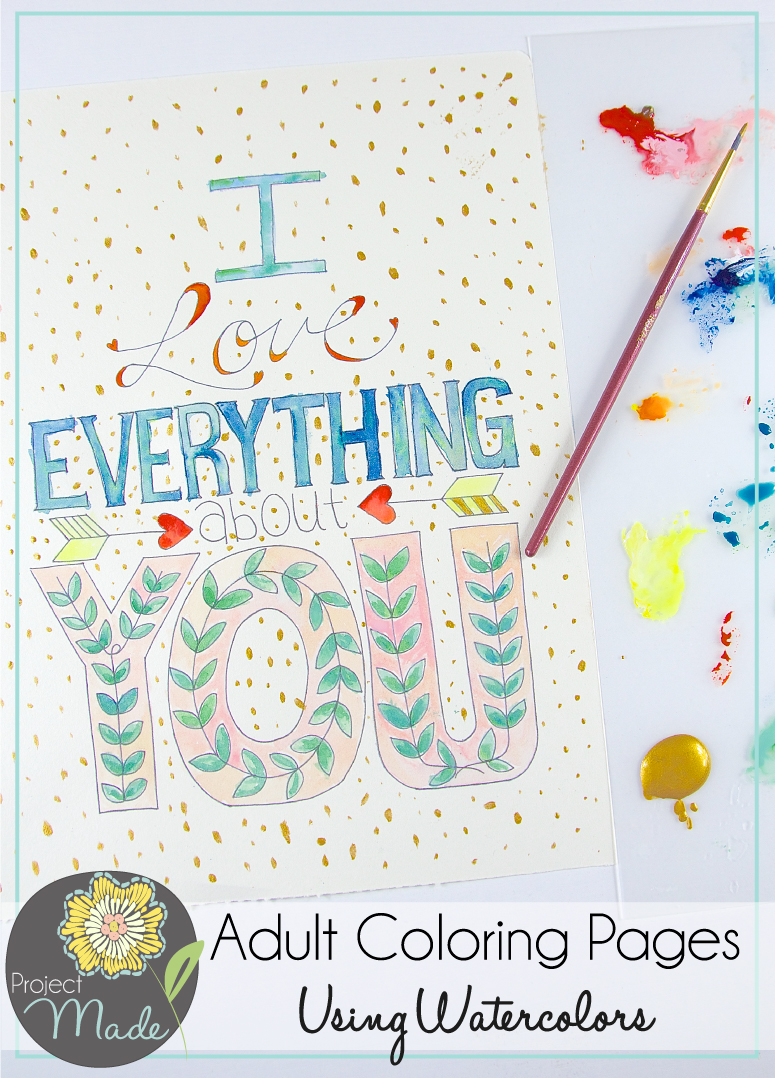 775x1078 Project Made Turn Coloring Book Pages Into Watercolor Works Of Art - Turn Photo Into Watercolor