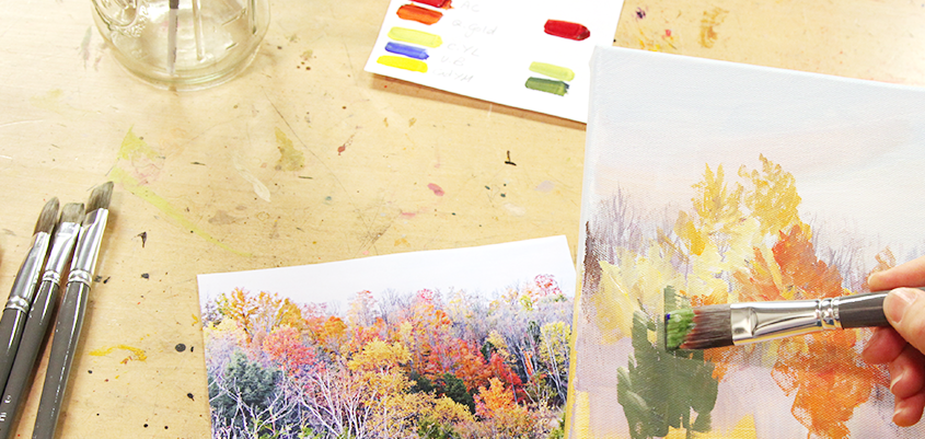 845x401 What Is The Best Paint For Canvas - Turn Photos Into Watercolor Paintings Online