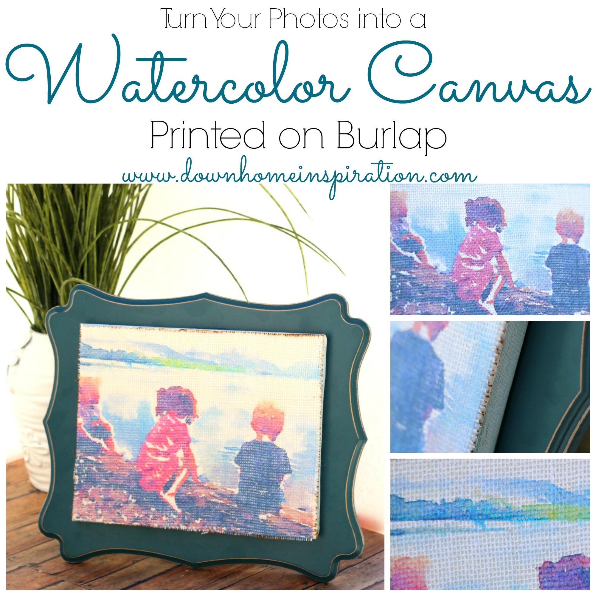 2000x2000 Turn Your Photos Into A Watercolor Canvas Printed On Burlap - Turn Picture Into Watercolor