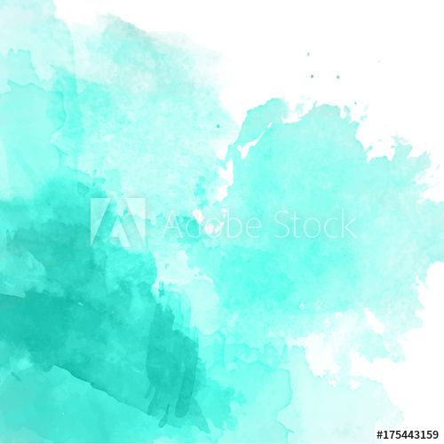 500x500 Turquoise Watercolor Background Vector - Turquoise Watercolor