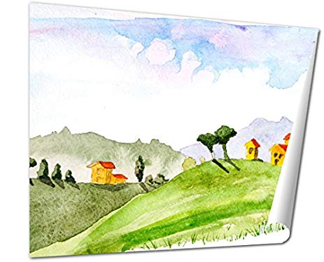 463x374 Ashley Giclee Italy Tuscany Watercolor Landscape Wall - Tuscany Watercolor