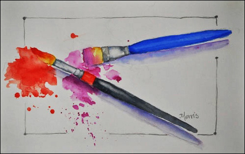 498x312 How To Choose Good Mid Range Watercolor Brushes (And Where To Buy - Types Of Watercolor Brushes