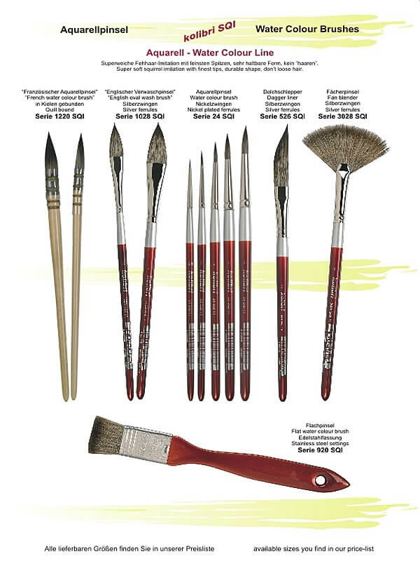 600x800 Squirrel Imitation Watercolor Brush - Types Of Watercolor Brushes