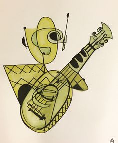 236x287 Papaya Driftwood 18 X 24 Ink And Watercolor Piece Driftwood - Ukulele Watercolor