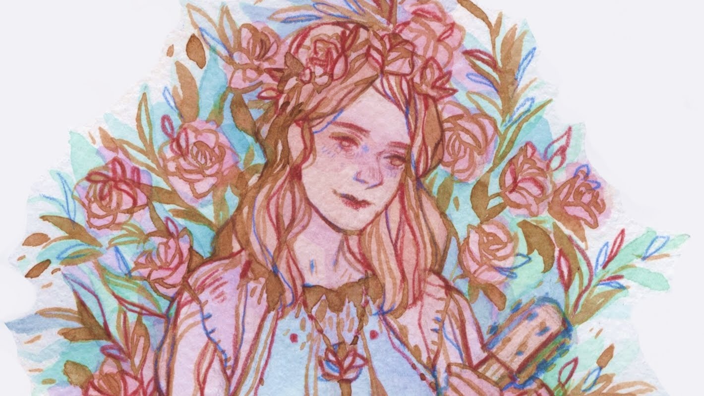 1420x799 Ukulele Watercolor Speedpaint - Ukulele Watercolor