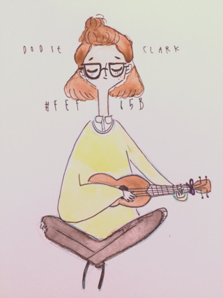 320x427 Ukulele Drawings On Paigeeworld. Pictures Of Ukulele - Ukulele Watercolor