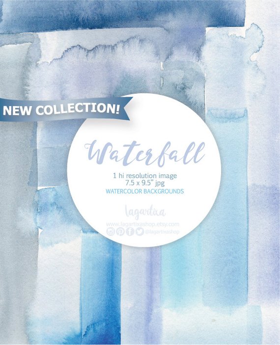 570x703 Digital Paper Indigo Ultramarine Blue Watercolor Etsy - Ultramarine Blue Watercolor