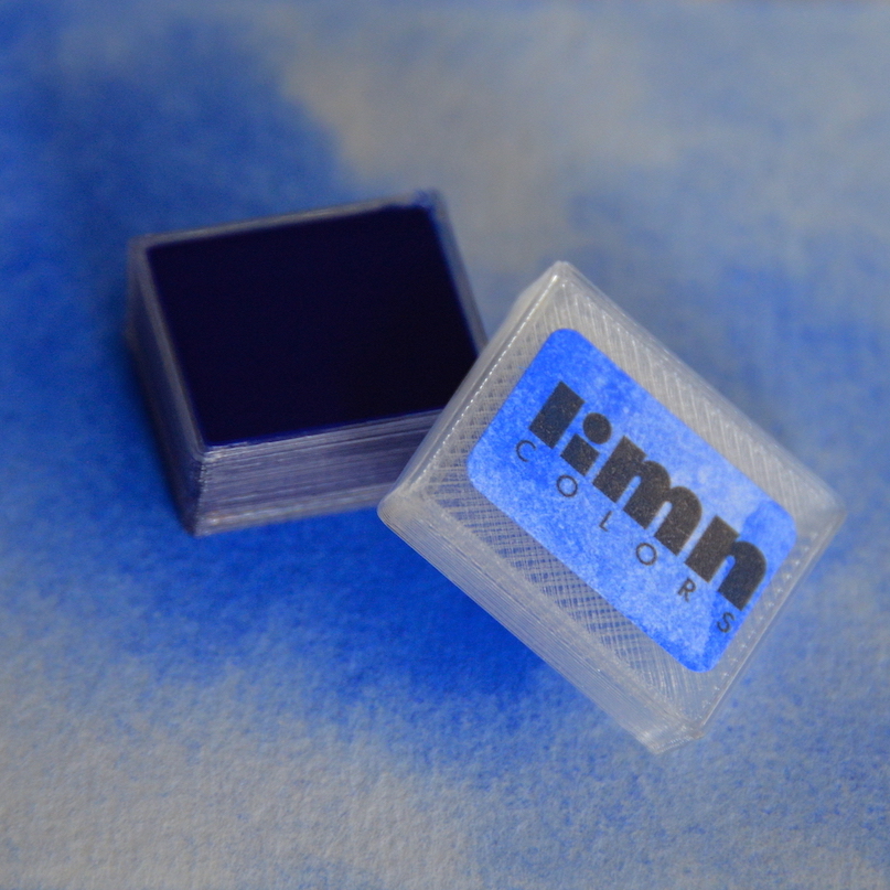 807x807 Ultramarine Blue Watercolor Paint (Half Pan) Limn Colors - Ultramarine Blue Watercolor