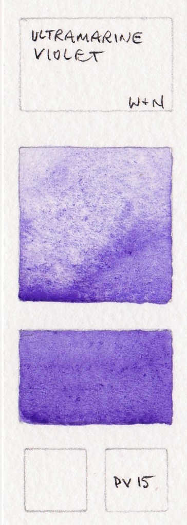 364x1021 Purple Watercolour Swatches - Ultramarine Violet Watercolor