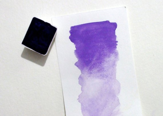 570x406 Ultramarine Violet Handmade Watercolor Paint Art Supply Etsy - Ultramarine Violet Watercolor