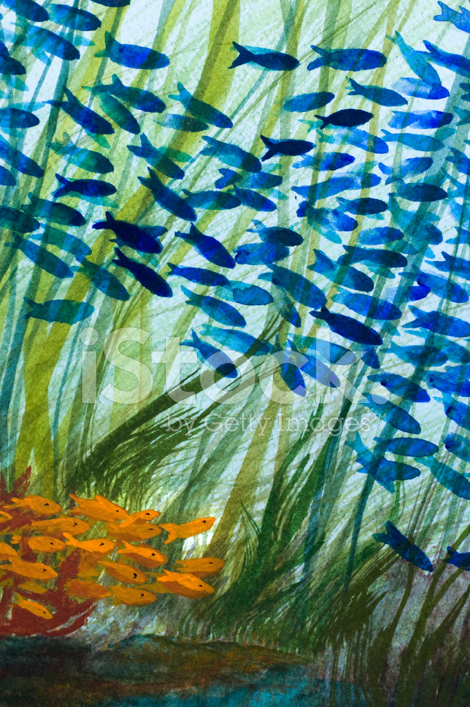 680x1024 Under The Sea Watercolor Stock Vector - Under The Sea Watercolor