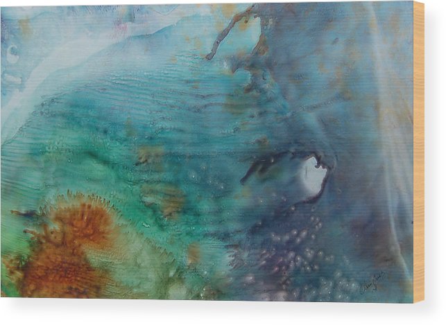 643x469 Underwater Scene Wood Print By Chris Cruz - Underwater Scene Watercolor