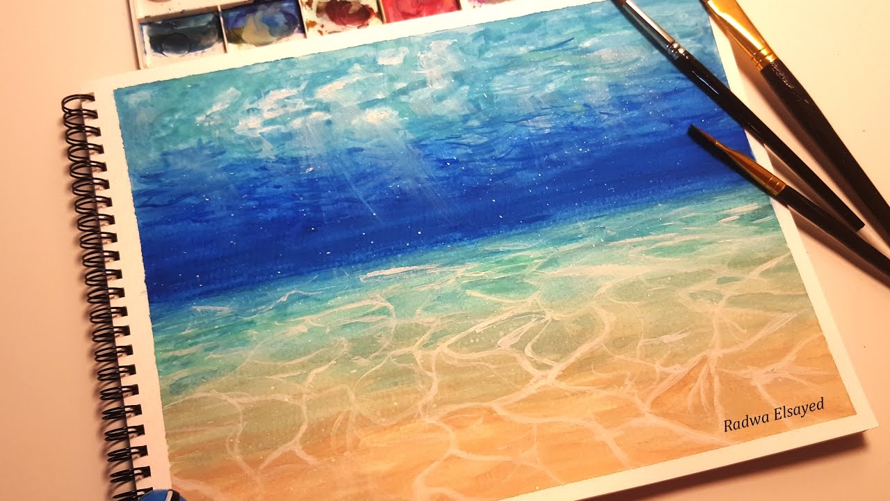 1280x720 Watercolor Underwater Scene - Underwater Scene Watercolor