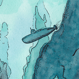 300x300 Watercolor Painting Underwater Scene Todd A. Dunn - Underwater Watercolor