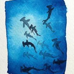 236x236 Watercolor Underwater Whale Painting Demonstration - Underwater Watercolor