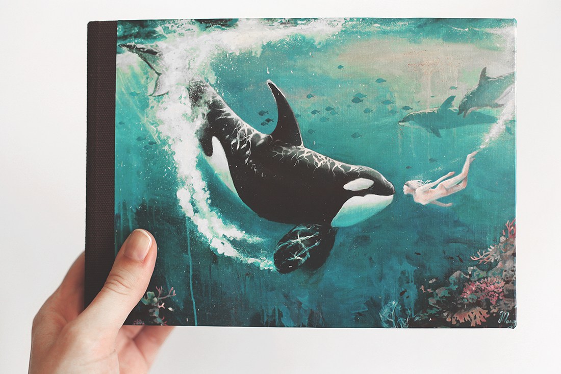 1100x733 Watercolor Album - Underwater Watercolor