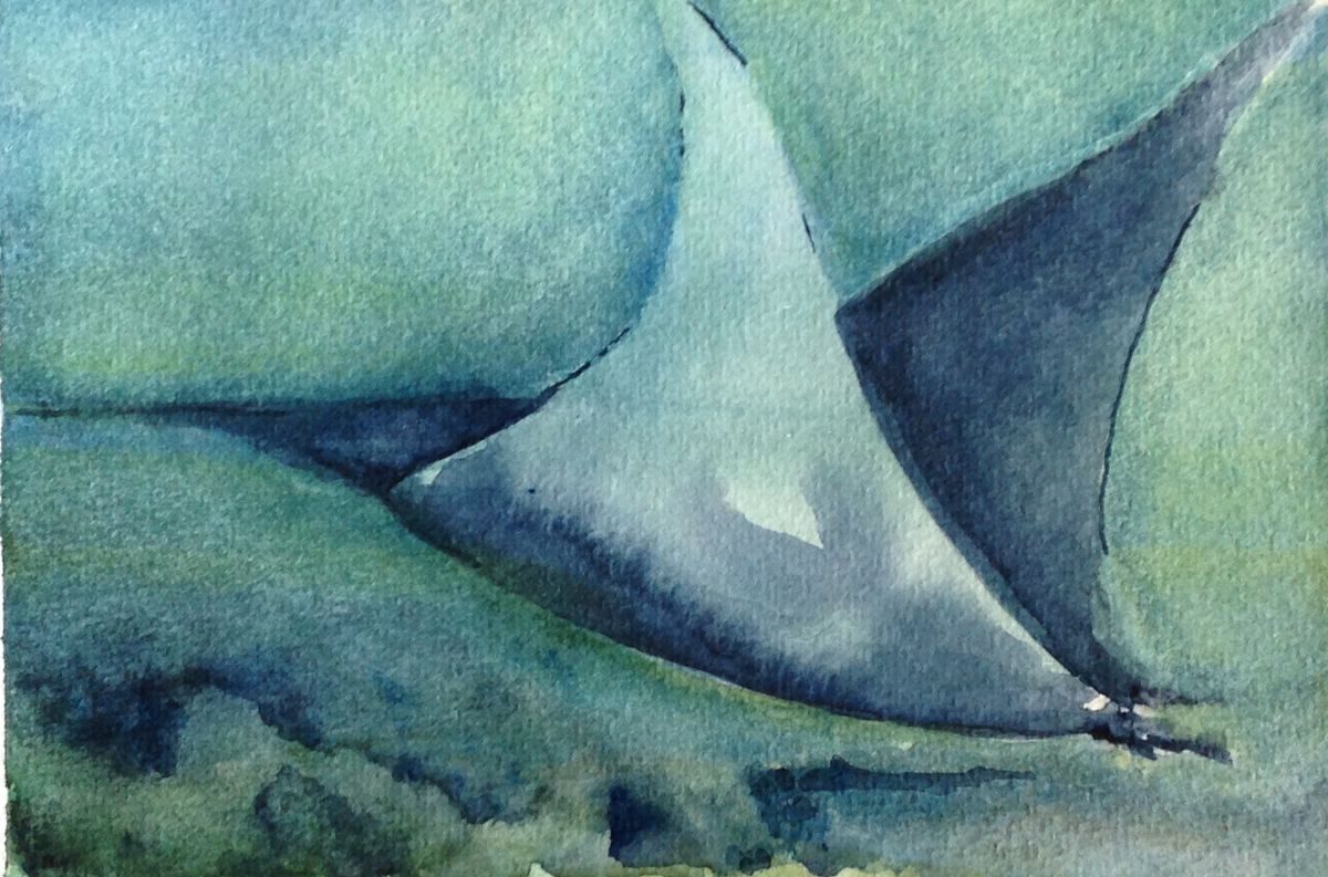 1200x793 Watercolors Reveal Underwater World - Underwater Watercolor