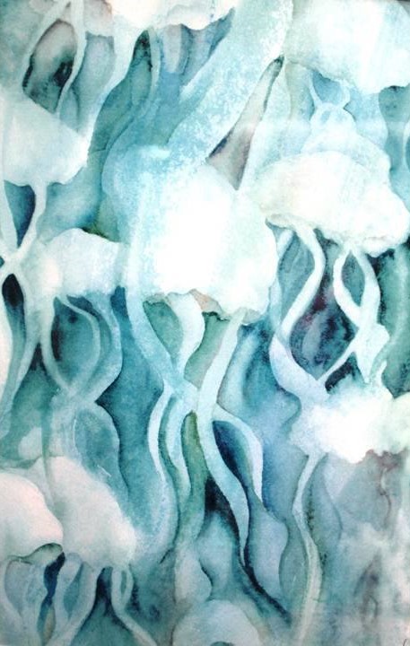 457x720 Wine And Watercolor The Wonders Of Underwater Watercolor - Underwater Watercolor