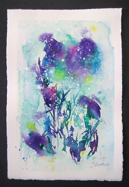 425x615 Original Watercolor Painting By Jeannie Lindheim Donated To Non - Underwater Watercolor