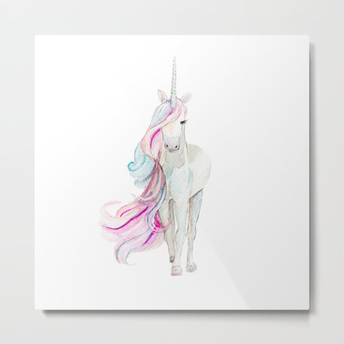 700x700 Watercolor Unicorn Metal Print By Craftberrybush Society6 - Unicorn Watercolor