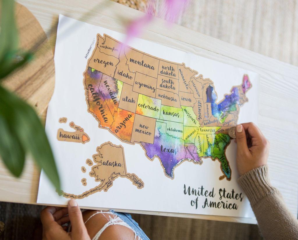 1024x826 Unique United States Of America Watercolor Scratch Your Travels - United States Watercolor Scratch Map