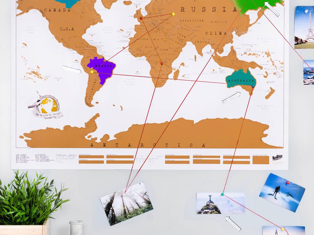 1024x768 Us Scratch Off Map - United States Watercolor Scratch Map